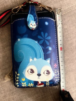 Bolso bandolera zorro azul para móvil
