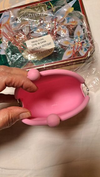 Monedero Silicona Rosa