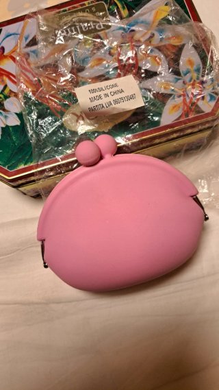 Monedero Silicona Rosa