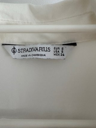Camisa blanca verano tipo raso