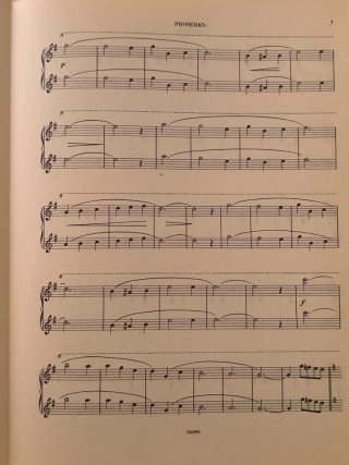 Partituras de piano antiguas
