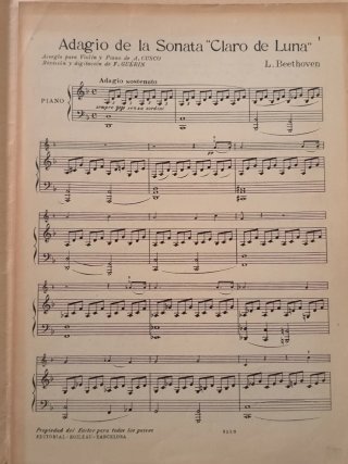 Partituras de piano antiguas
