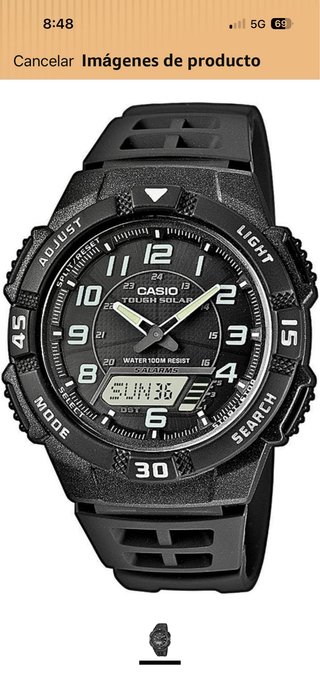 Reloj Casio Tough Solar Negro