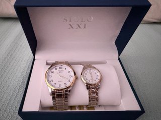 Pareja de relojes Siglo XXI