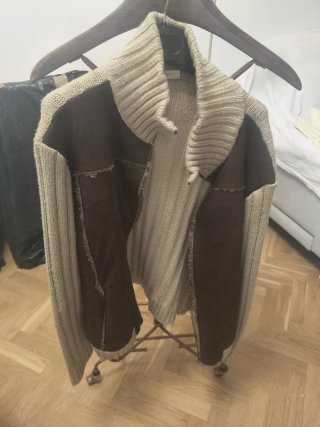 Chaqueta de invierno con borreguito punto grueso