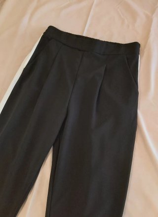 Pantaloni sartoriali neri donna taglia L