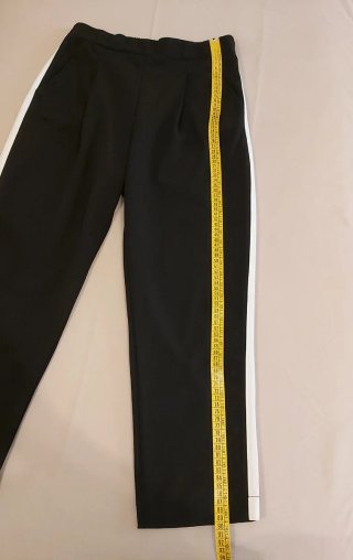 Pantaloni sartoriali neri donna taglia L
