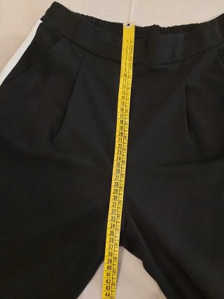 Pantaloni sartoriali neri donna taglia L