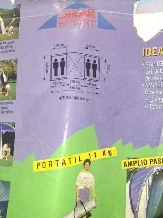 Tienda campaña iglú 4/6 personas