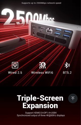 Mini PC AMD Ryzen H255 24G RAM 1T SSD