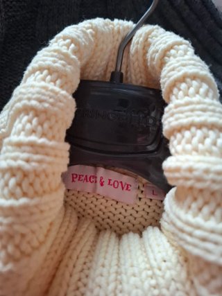 Jersey Peace&Love flores bordadas T.L