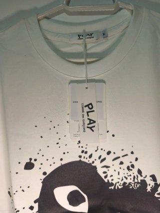 Camiseta Comme des Garçons PLAY Corazón Negro Tall