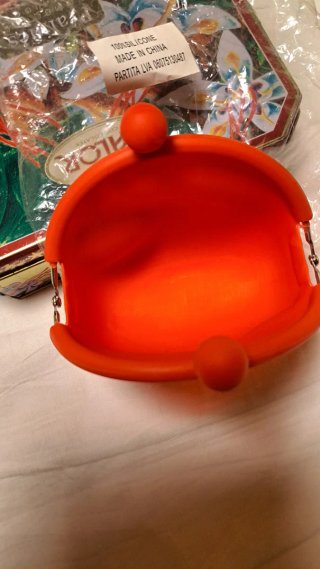 Monedero silicona rojo