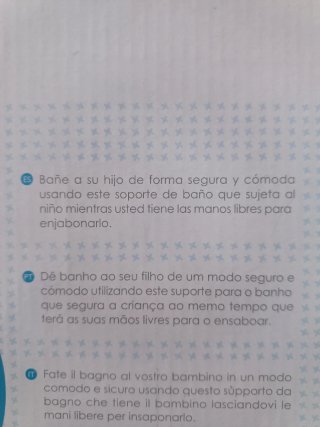 Soporte de baño para bebé