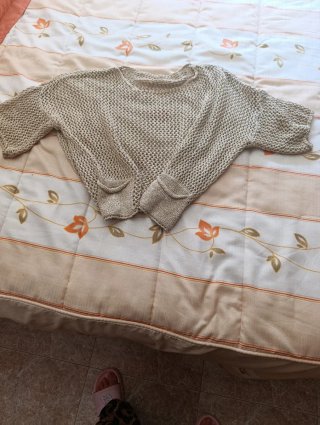 Jersey crochet dorado M-XL veraniego