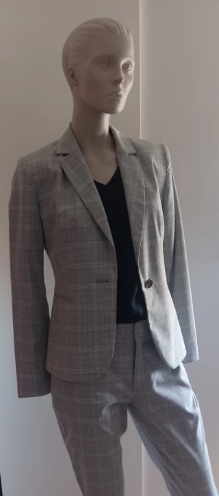 Traje de chaqueta y pantalón a cuadros