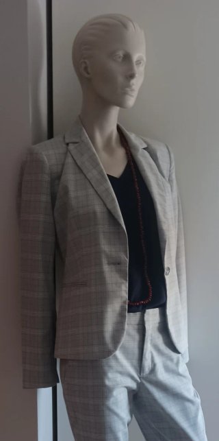 Traje de chaqueta y pantalón a cuadros