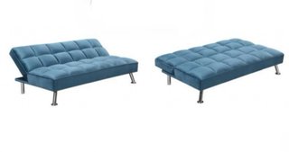Sofá Cama Azul Extensible 182cm