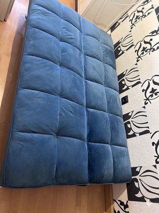 Sofá Cama Azul Extensible 182cm