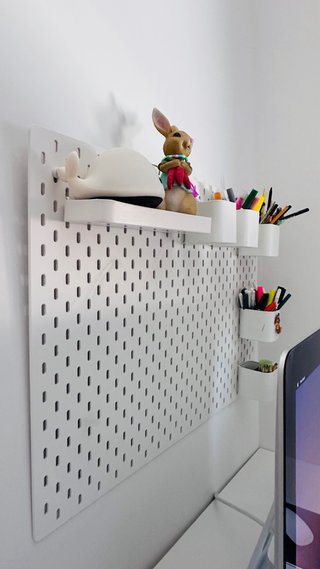 Tablero perforado organizador