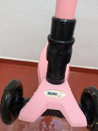 Patinete infantil 3 ruedas rosa mundo petit