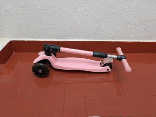 Patinete infantil 3 ruedas rosa mundo petit