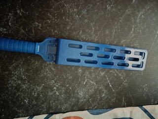 Spazzola pulizia blu con panno