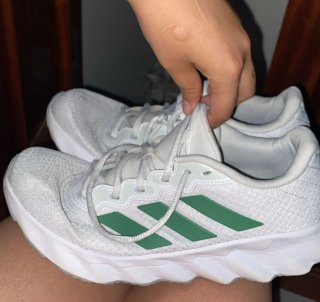 Zapatillas Adidas Hombre Blancas y Verdes