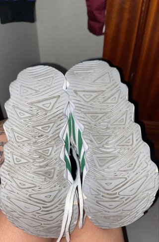 Zapatillas Adidas Hombre Blancas y Verdes