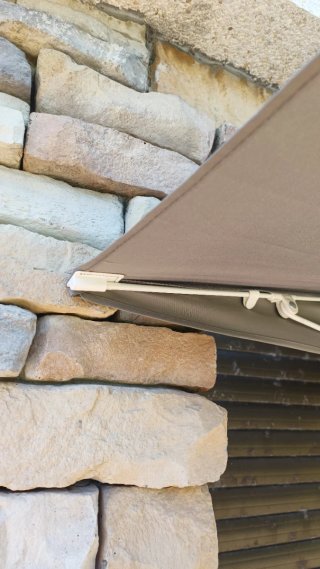Sombrilla rectangular Ikea Lilleö gris