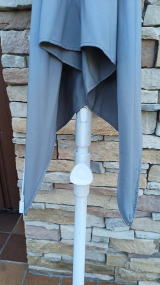 Sombrilla rectangular Ikea Lilleö gris