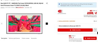 Samsung The Frame Neo QLED TV 75