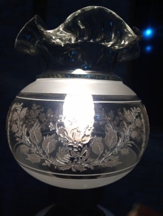 Grande lampada vintage in stile Hurricane in ceram