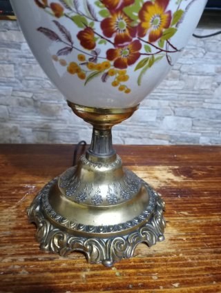 Grande lampada vintage in stile Hurricane in ceram