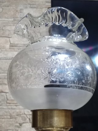 Grande lampada vintage in stile Hurricane in ceram