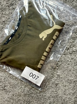 Camiseta Puma logo khaki verde M