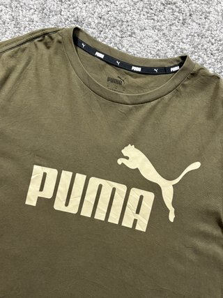 Camiseta Puma logo khaki verde M