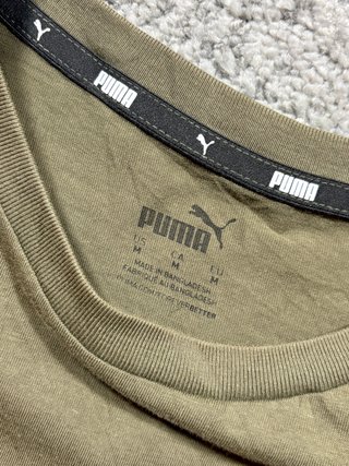 Camiseta Puma logo khaki verde M