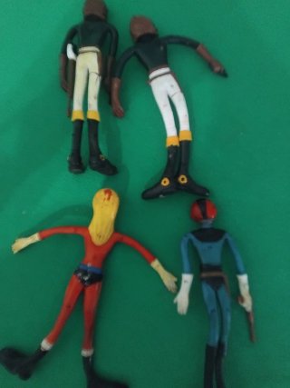 Capitan Harlock Figure Flessibili Set 4 Pezzi
