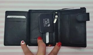CARTERA MONEDERO PIEL DISEÑO ESPAÑA + REGALO PULSE