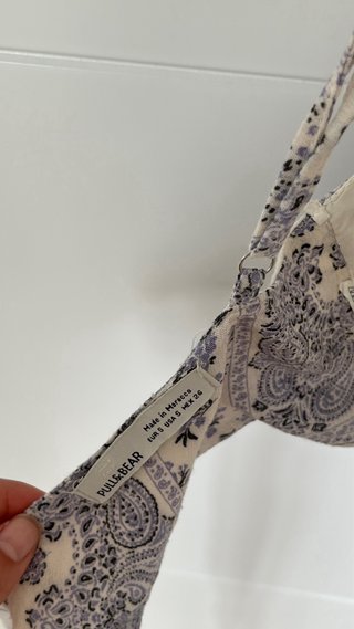 Top Bohemio Estampado Pull&Bear Talla S