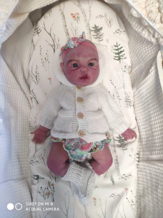Muñeca Reborn Silicona Niña 44cm