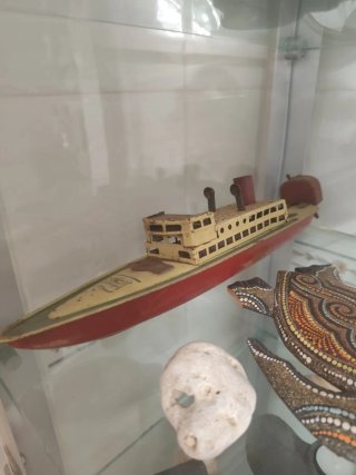 ORIGINAL Antiguo Barco de Hojalata PAYÁ Años 30