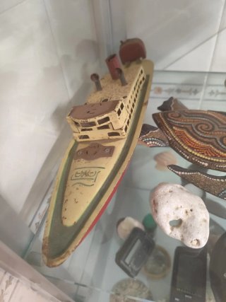 ORIGINAL Antiguo Barco de Hojalata PAYÁ Años 30