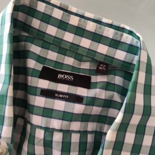Camisa GANT cuadros vichy verde manga larga