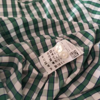 Camisa GANT cuadros vichy verde manga larga