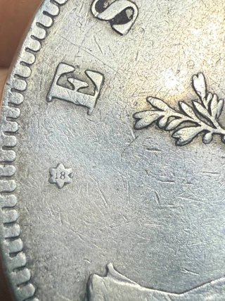 Moneda de Plata 5 Pesetas 1870 A de España