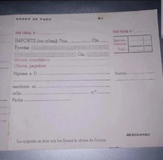 2 Formatos Antiguos Giro Postal