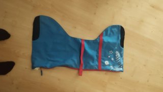 Bolsa para patines azul con estrellas