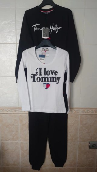 Conjunto Tommy Hilfiger Negro y Blanco